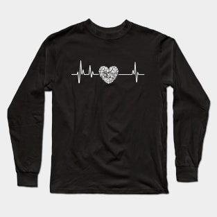 Coffee Heartbeat Shirt Long Sleeve T-Shirt